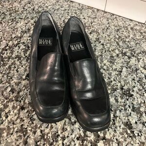 Vintage Y2K Nine West Black Leather Loafers
